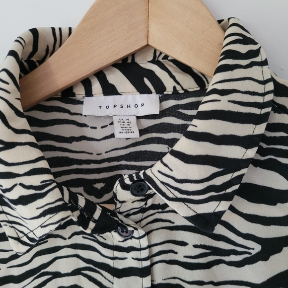 Topshop zebra print blouse - Picture 2 of 3